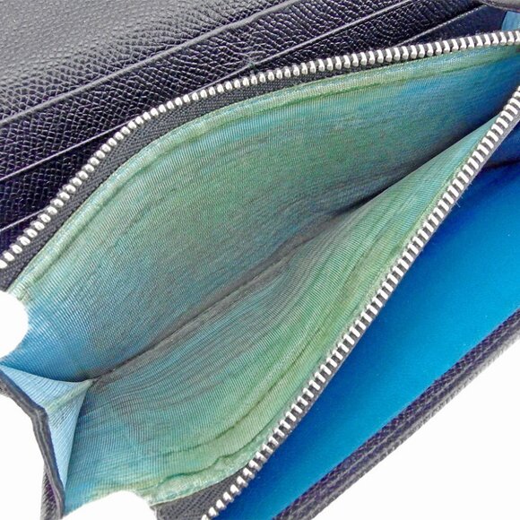 BVLGARI Long Wallet Bulgari Bulgari Leather Authentic USED - Picture 7 of 8